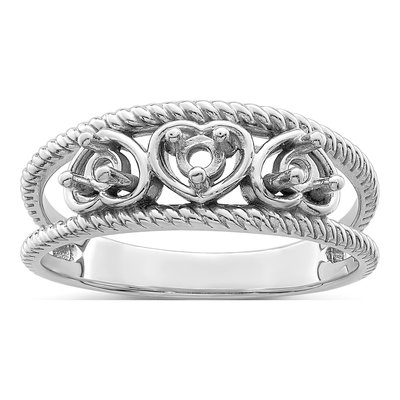 Sterling Silver or 14K White Gold Personalized Family Ring – view 7