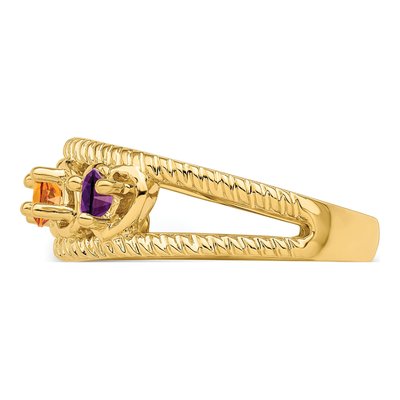 14K Yellow Gold Custom Family Ring – view 4