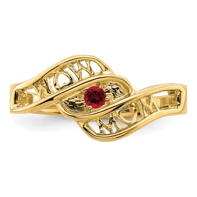 14K Yellow Gold Family Ring – view 5
