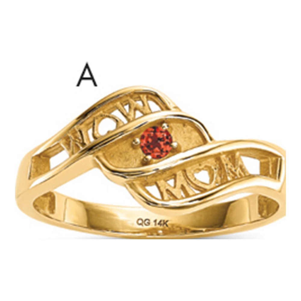 14K Yellow Gold Family Ring