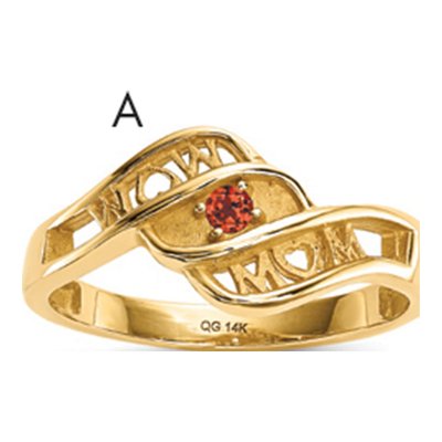 14K Yellow Gold Family Ring