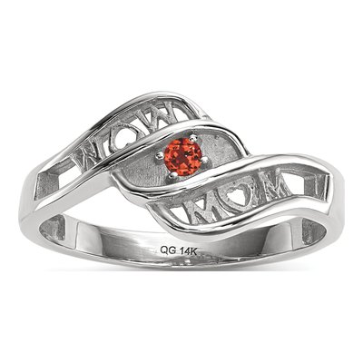 14K White Gold Personalized Family Ring – view 2
