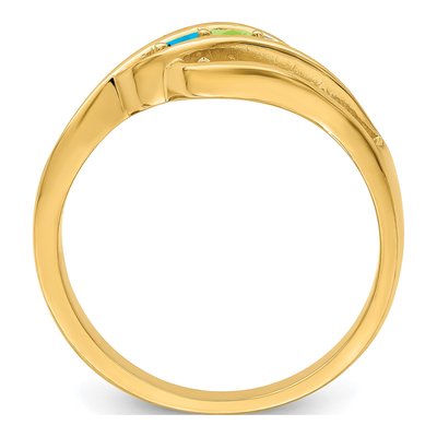 14K Yellow Gold Family Ring Mounting – view 3
