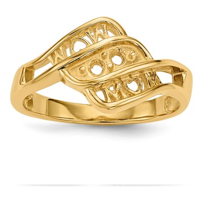 14K Yellow Gold Family Ring Mounting – view 7