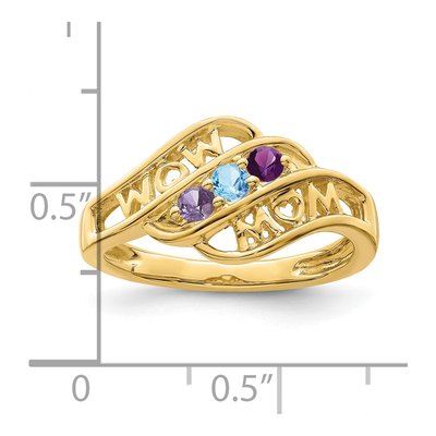 14K Yellow Gold Family Ring Mounting – view 4