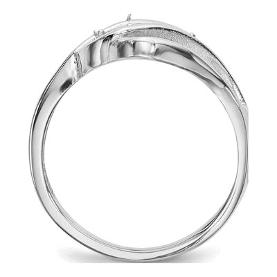 14K White Gold Family Ring Mounting – view 8
