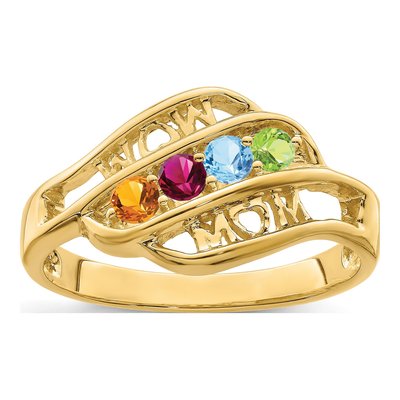 14K Yellow Gold Family Ring – view 2