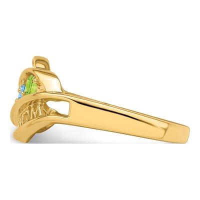 14K Yellow Gold Family Ring – view 4