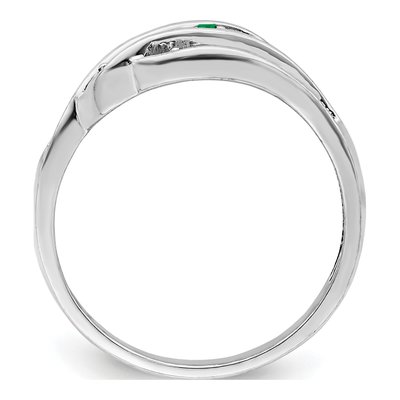 Sterling Silver or 14K White Gold Personalized Family Ring – view 3