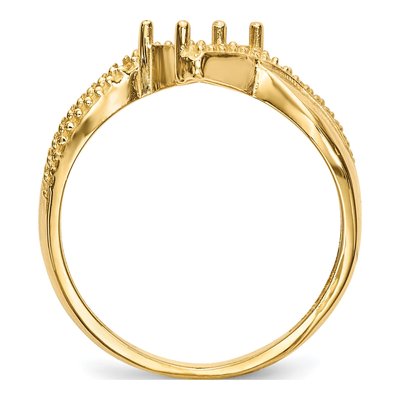 14K Yellow Gold Family Ring Mounting – view 2