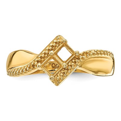14K Yellow Gold Family Ring Mounting – view 4