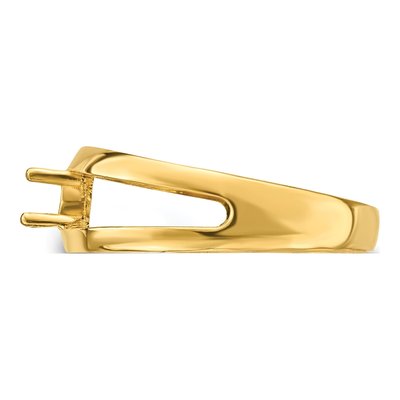 14K Yellow Gold 1-Stone Mother's Ring Mounting – view 8