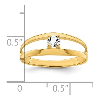 14K Yellow Gold Family Ring – view 6