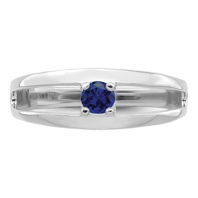 14K White Gold Personalized Mother's Ring Mounting – view 5