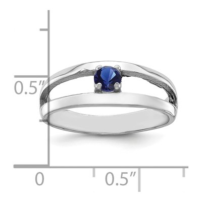 14K White Gold Personalized Mother's Ring Mounting – view 7