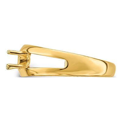 14K Yellow Gold 2-Stone Mother's Ring Mounting – view 3