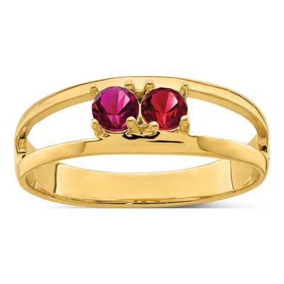 14K Yellow Gold Family Mother's Ring – view 2