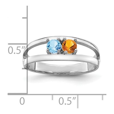 14K White Gold Personalized Family Ring – view 6