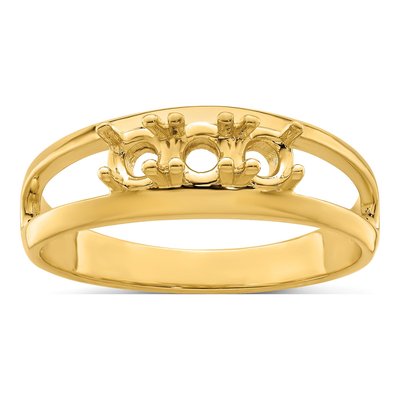 14K Yellow Gold 3-Stone Mother's Ring – view 7