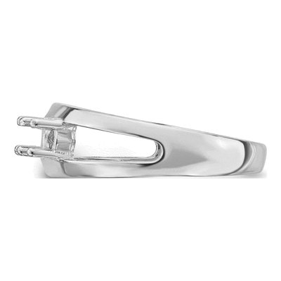 14K White Gold 3-Stone Mother's Ring Mounting – view 8