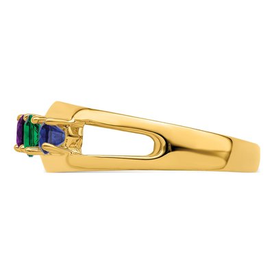 14K Yellow Gold Custom Family Mother's Ring – view 4