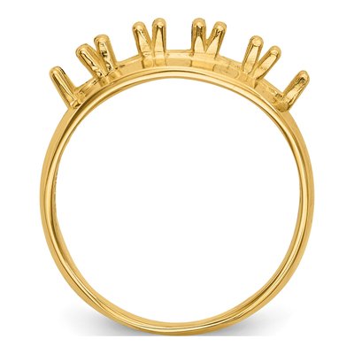14K Yellow Gold 5-Stone Mother's Ring Mounting – view 2