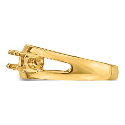 14K Yellow Gold 5-Stone Mother's Ring Mounting – view 3