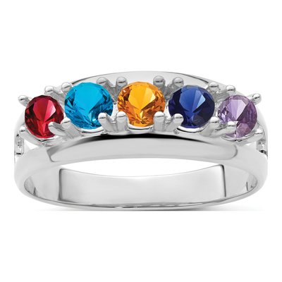 5-Stone Mother's Ring – view 2