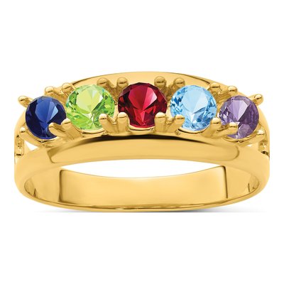 14K Yellow Gold Personalized Family Ring – view 2