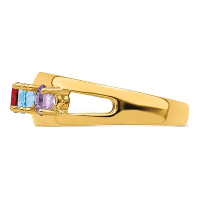 14K Yellow Gold Personalized Family Ring – view 4