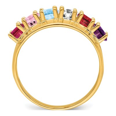 14K Yellow Gold 6-Stone Mother's Ring – view 3