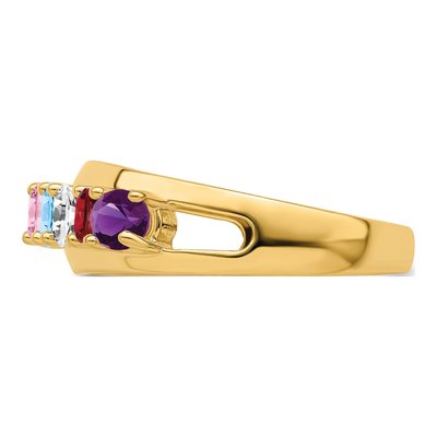 14K Yellow Gold Family Ring – view 4