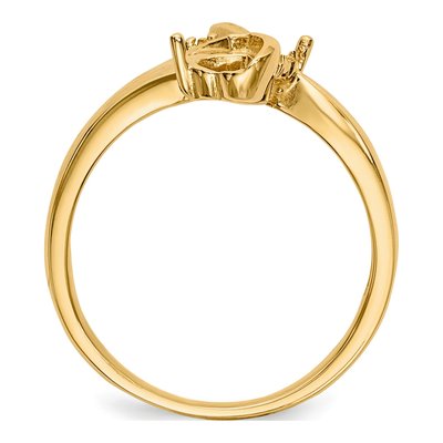 14K Yellow Gold Family Ring Mounting – view 2