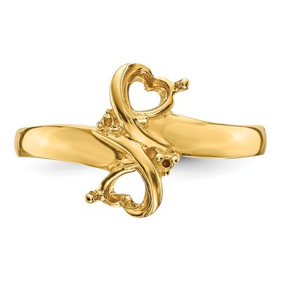 14K Yellow Gold Family Ring Mounting – view 4
