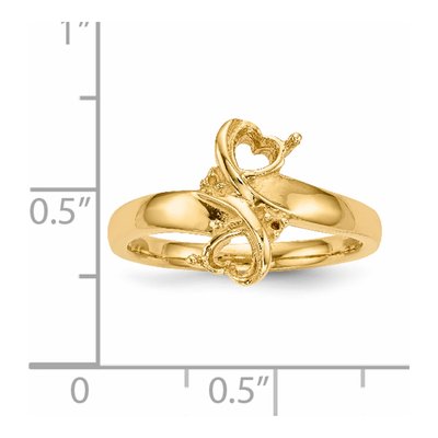 14K Yellow Gold Family Ring Mounting – view 5