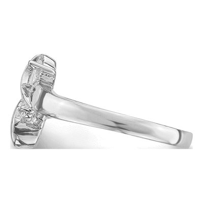 14K White Gold Family Ring Mounting – view 3