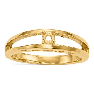 14K Yellow Gold Family Ring Mounting – view 6