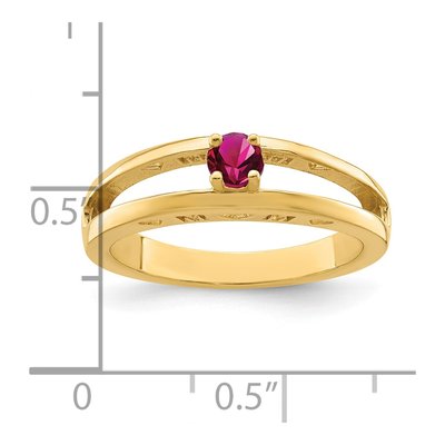 14K Yellow Gold Custom Birthstone Family Ring – view 6