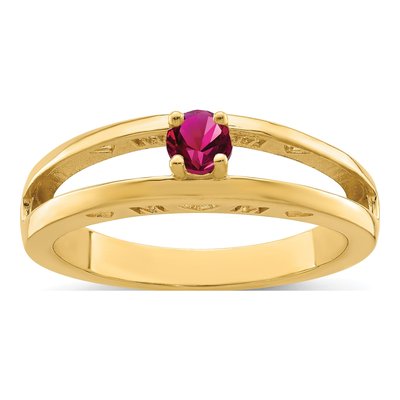 14K Yellow Gold Family Ring – view 2