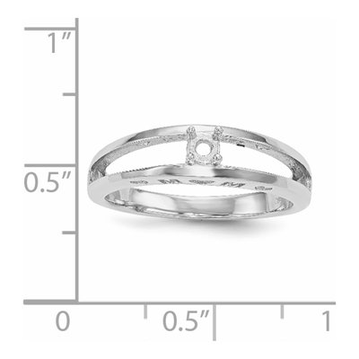 14K White Gold Family Ring Mounting – view 5