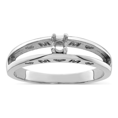 14K White Gold Birthstone Family Ring – view 7