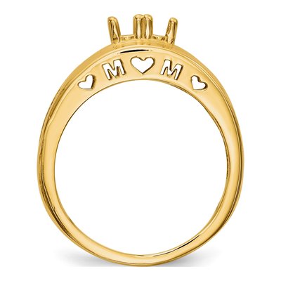 14K Yellow Gold Family Ring Mounting – view 7