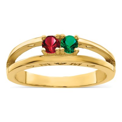 14K Yellow Gold Family Ring – view 2
