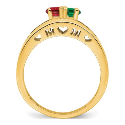 14K Yellow Gold Family Ring – view 3
