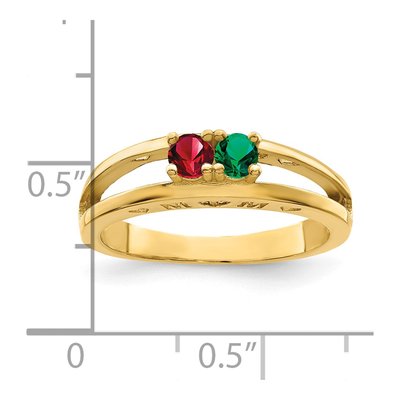 14K Yellow Gold Family Ring – view 6