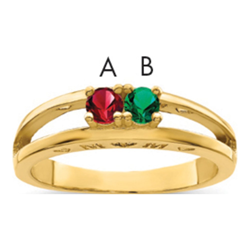 14K Yellow Gold Family Ring