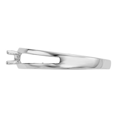 14K White Gold Family Ring Mounting – view 6