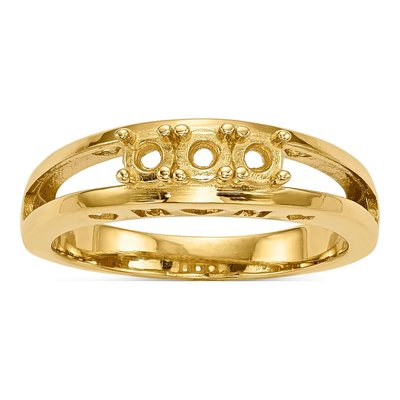 14K Yellow Gold Family Ring Mounting