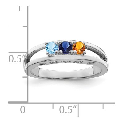 Sterling Silver Personalized Family Ring – view 6