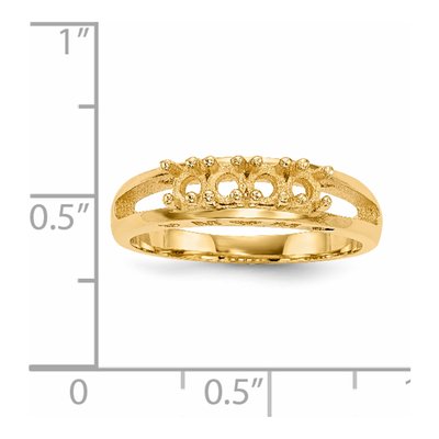14K Yellow Gold Family Ring Mounting – view 5